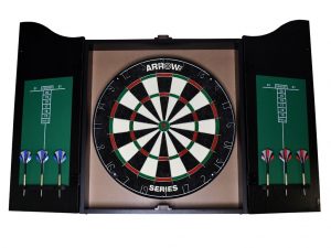 Arrow180 Bristle Dartboard Cabinet Set