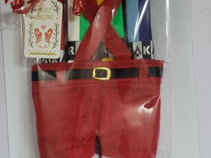 Santa's Pants - 4 Extra Long Grips Mix of colours