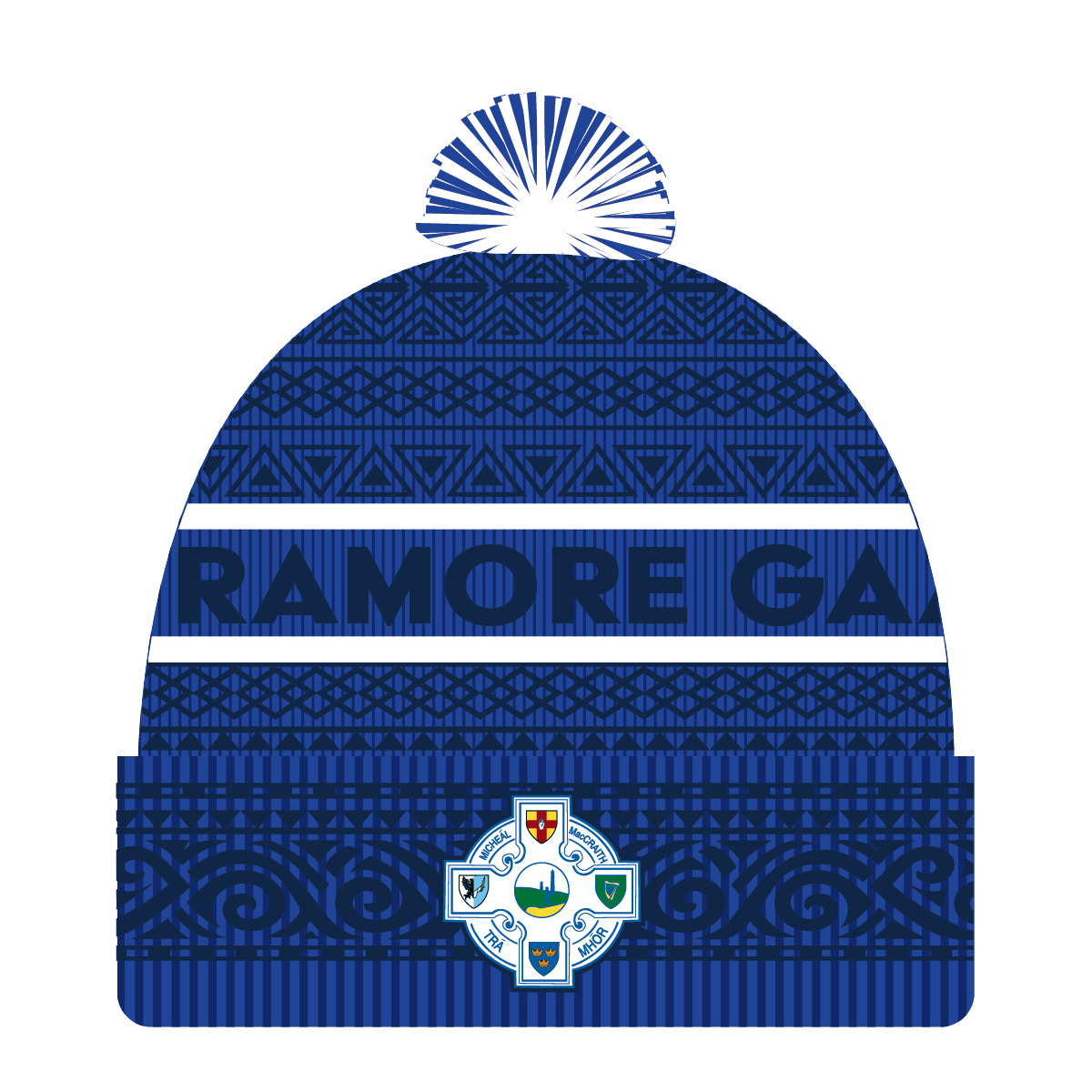 Tramore GAA Bobble Hat Front 2026